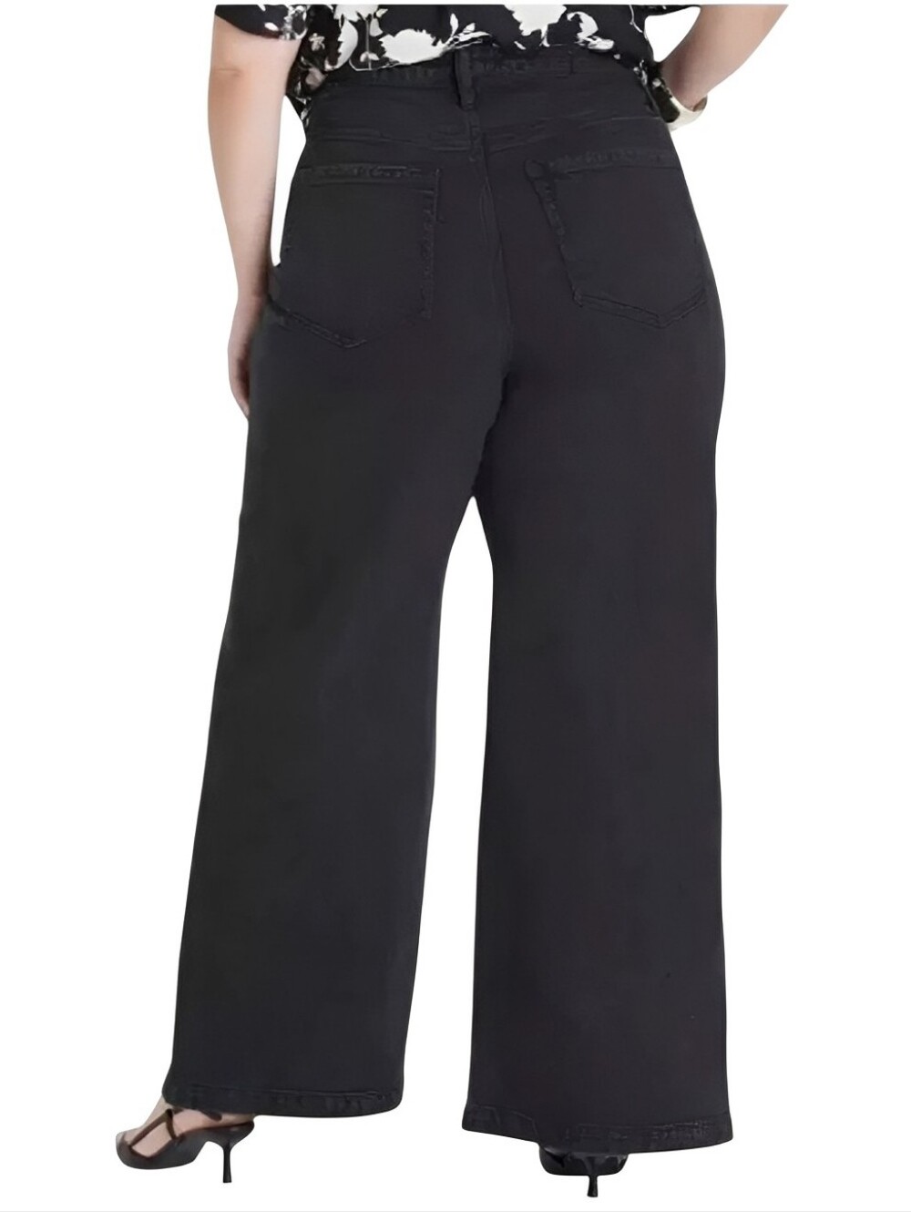 Ava & Viv Women's Wide Leg Jeans Size 18 Relaxed Fit High-Rise Stretch Casual - Picture 2 of 15